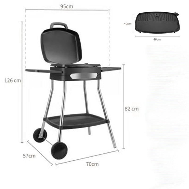 Mobiler Elektrogrill zum Grillen